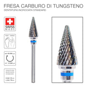 Fresa Carbonio Cono 6,0mm