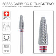 Fresa Carbonio Cono smussato 4,5mm per mancini