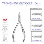 Tronchese Cuticole Inox 10cm.