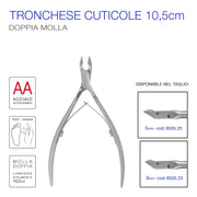 Tronchese Cuticole Inox Russian Style 10cm.