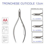 Tronchese Cuticole Inox 12cm.