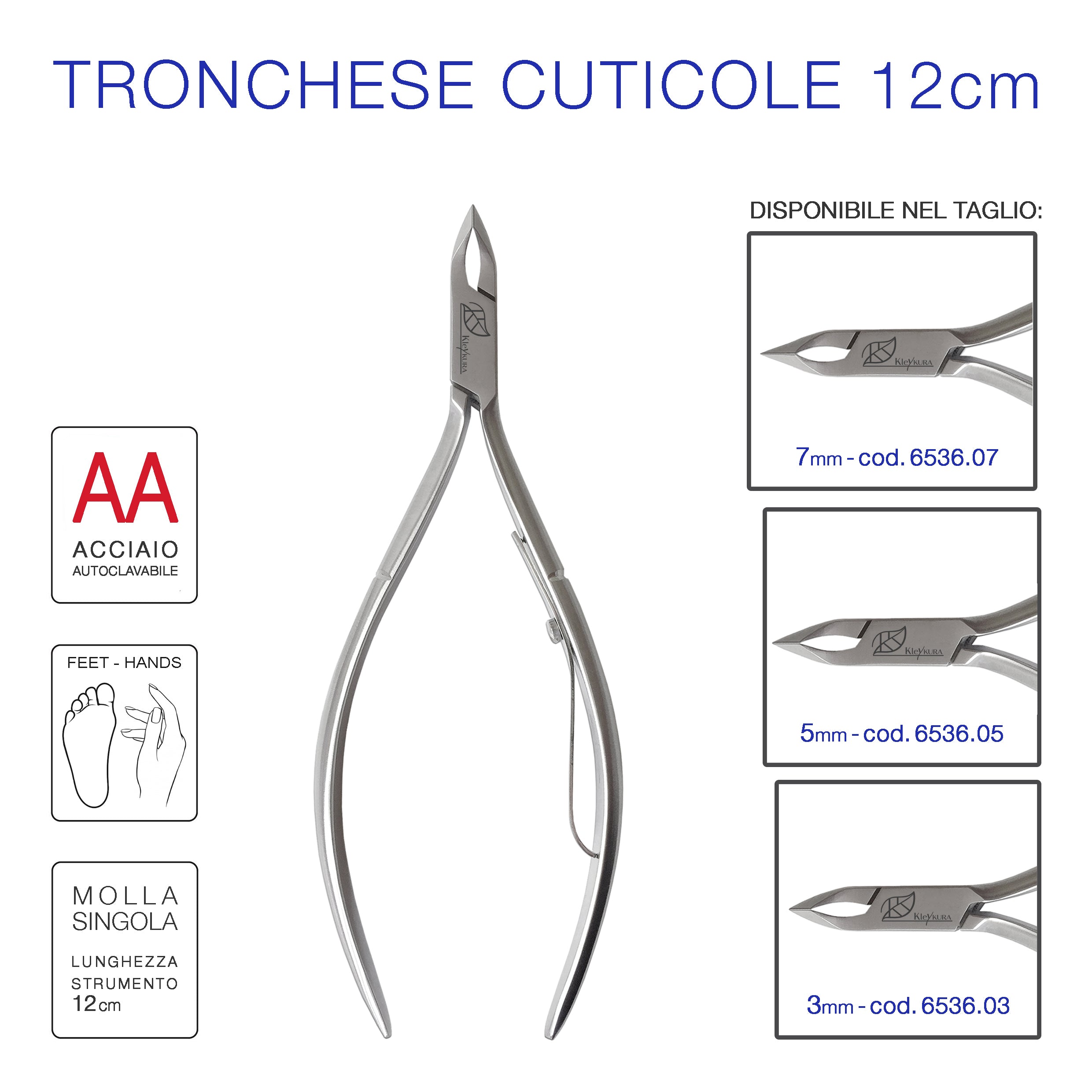 Tronchese Cuticole Inox 12cm.