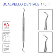 Scalpello Dentale Doppio Inox
