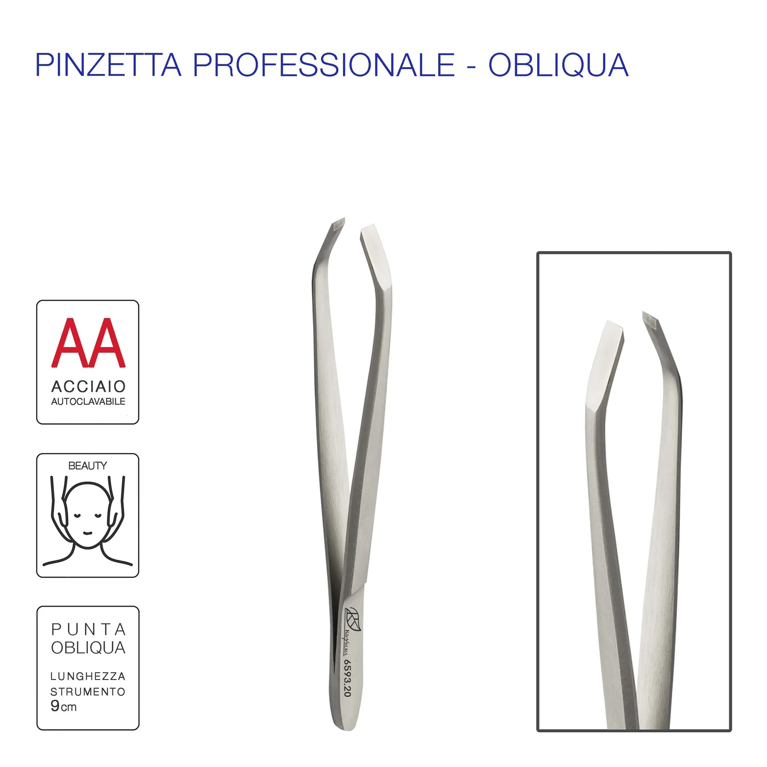 Pinza Arcuata P.obliqua Inox