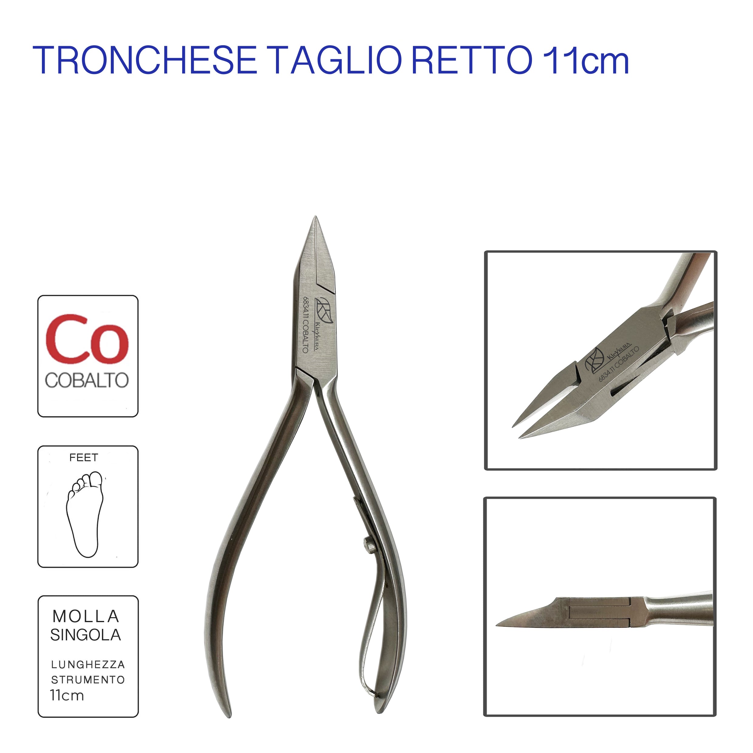 6834.11 Tronchese Unghie Cobalto