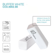 🎁 Buffer White arrotondato - conf. 3 pezzi (100% off)