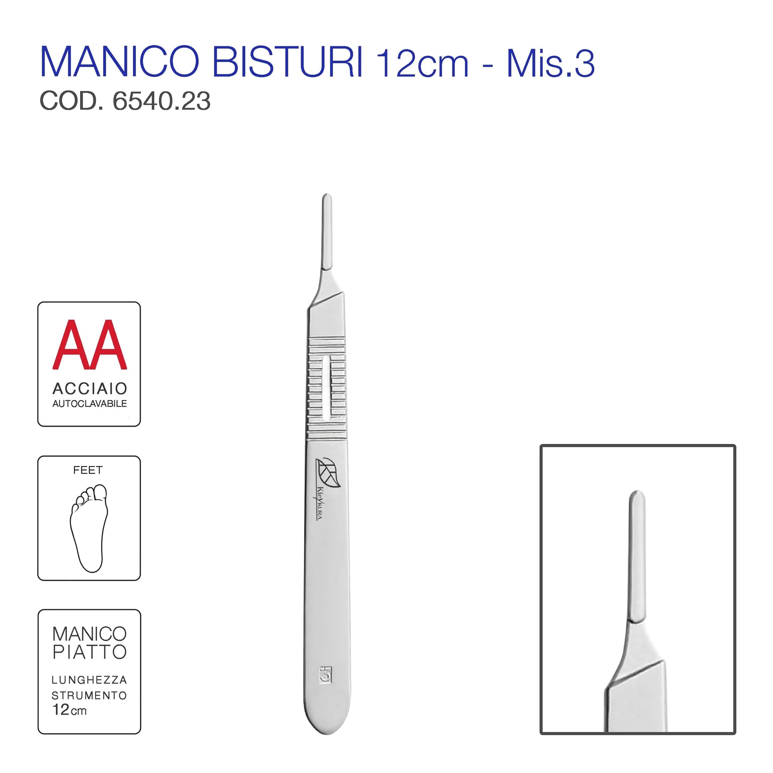 🎁 Manico Piatto per Lame - M/3 (100% off)
