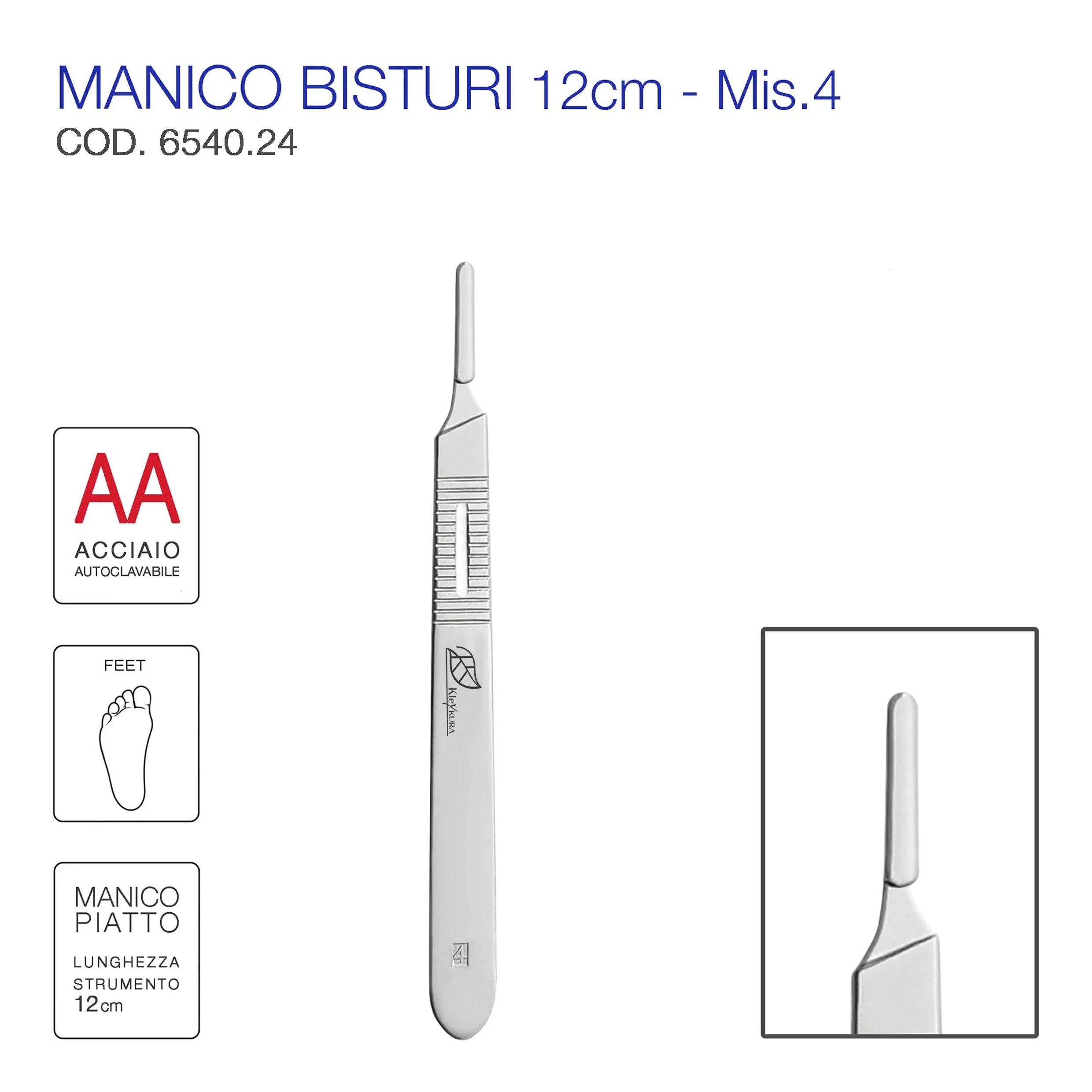 Manico Piatto per Lame - M/4