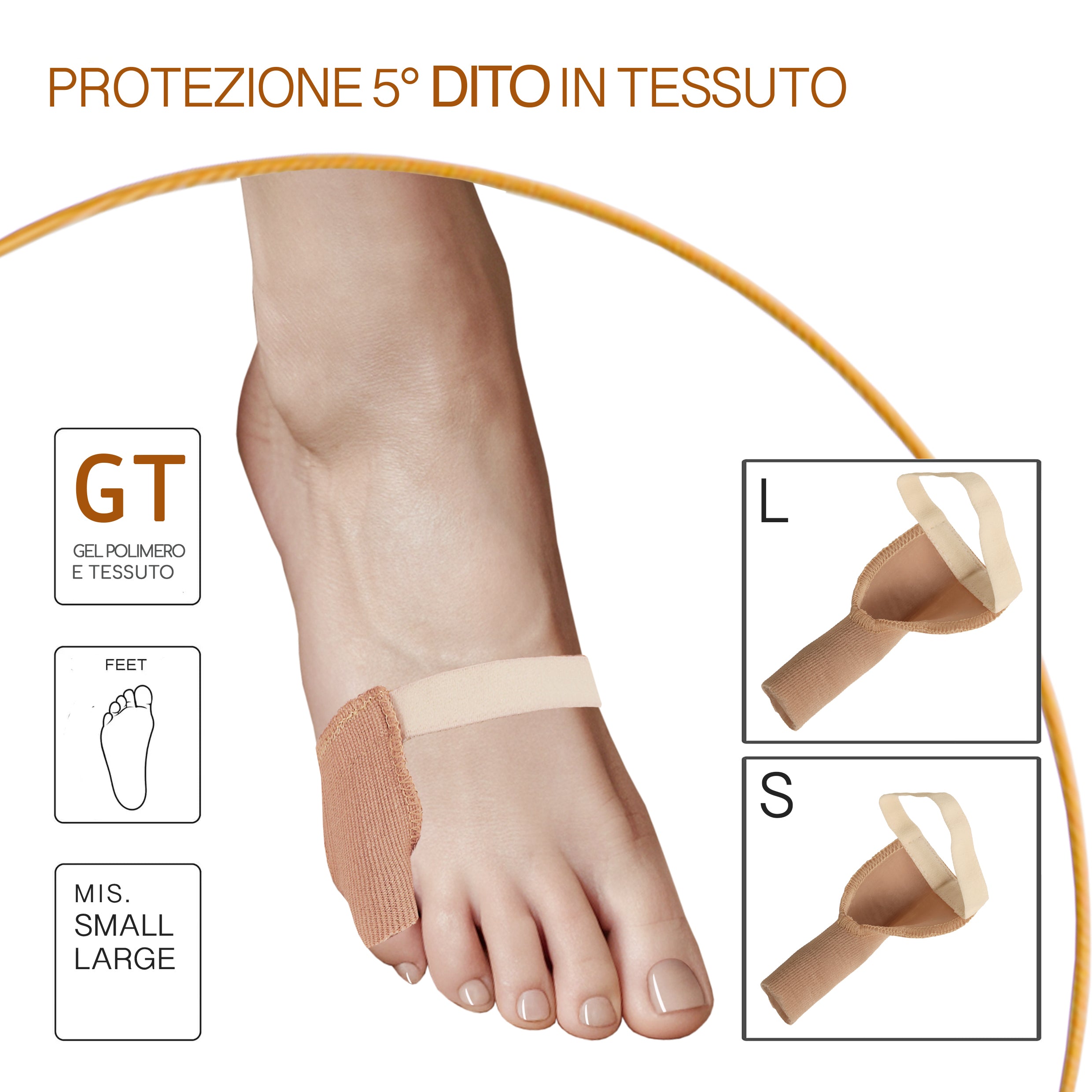 Protezione 5° dito in Tessuto