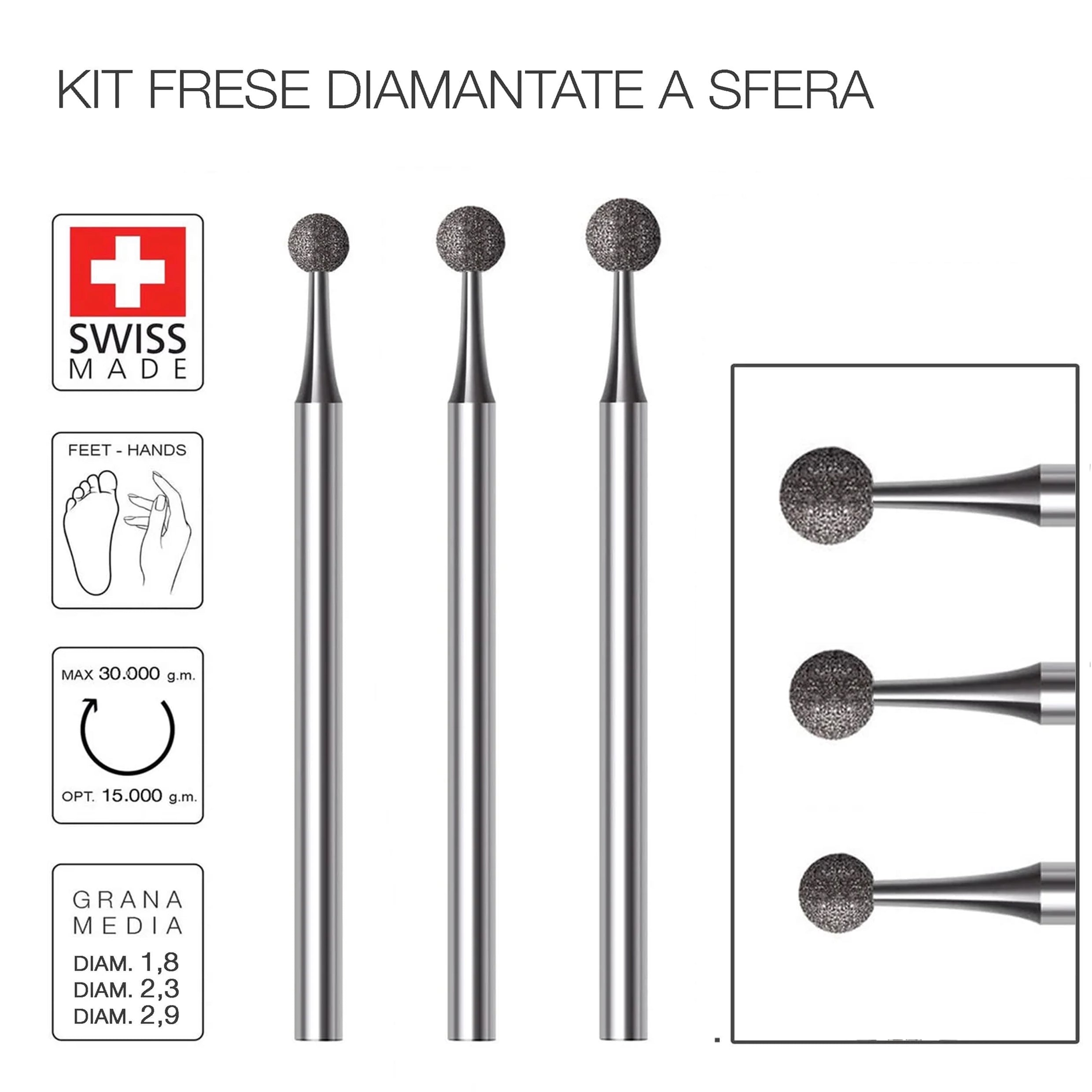 Fresa Diamantata Sfera