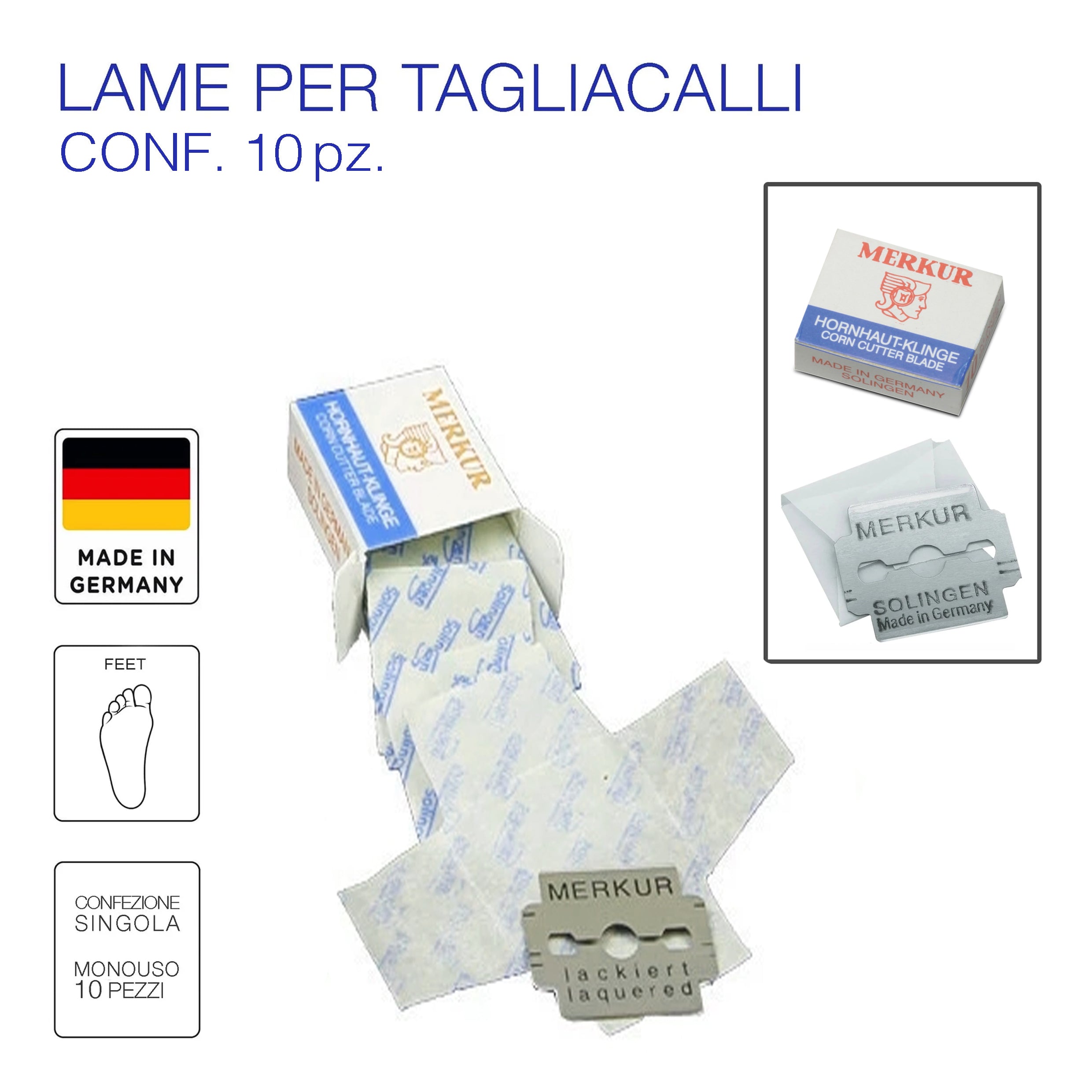 🎁 Lame Tagliacalli conf. 10pz. (100% off)