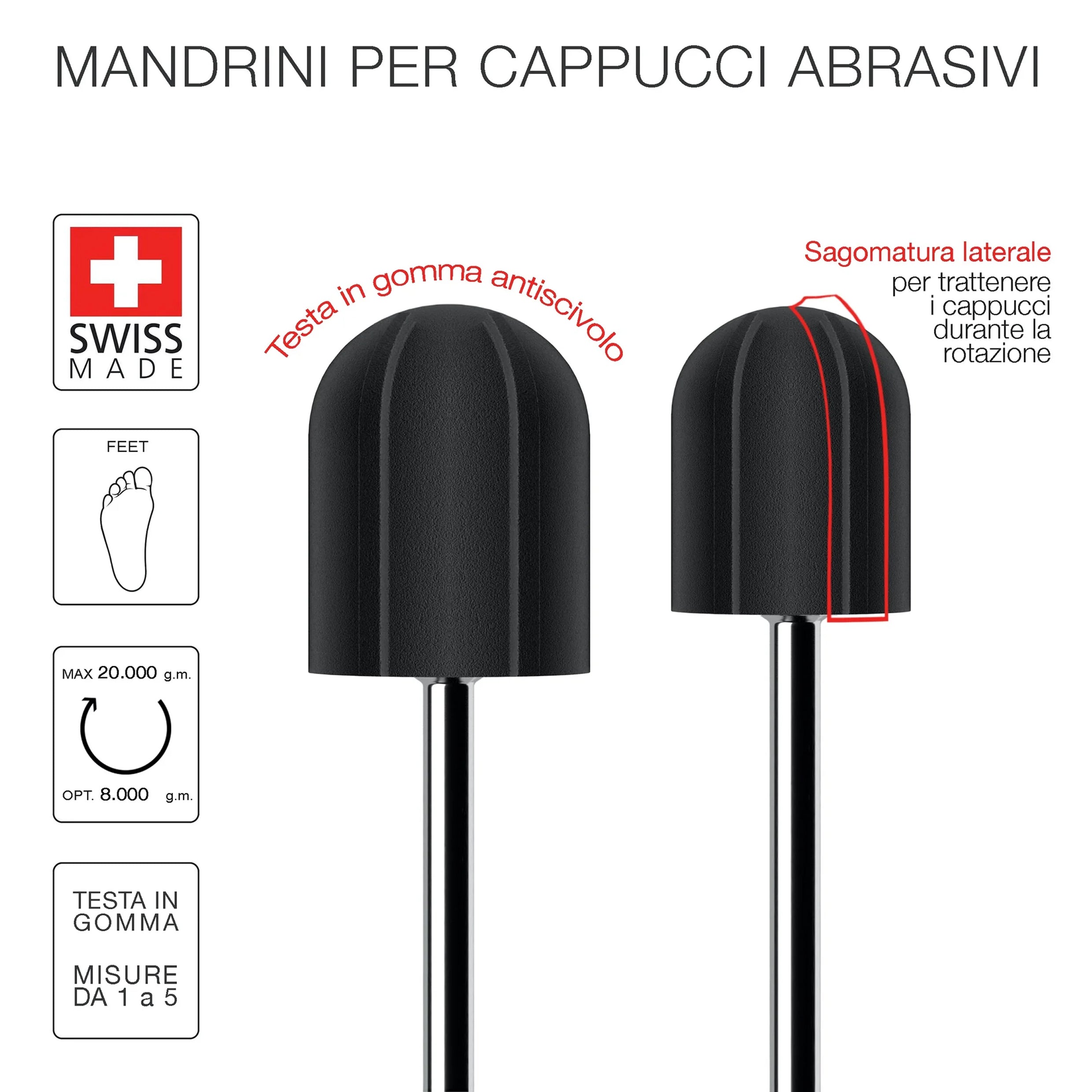 🎁 Mandrini per Cappucci abrasivi (100% off)