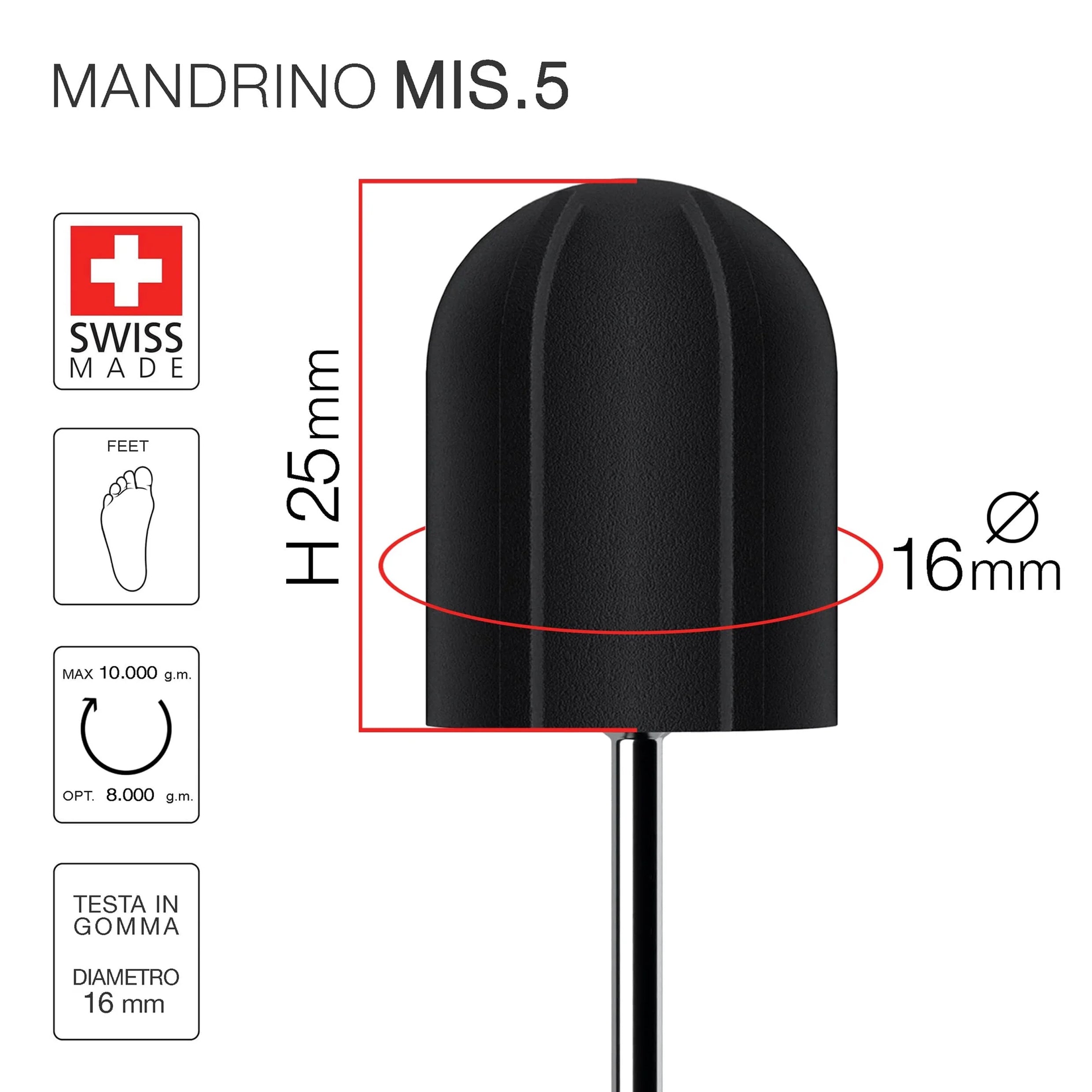 Mandrini per Cappucci abrasivi